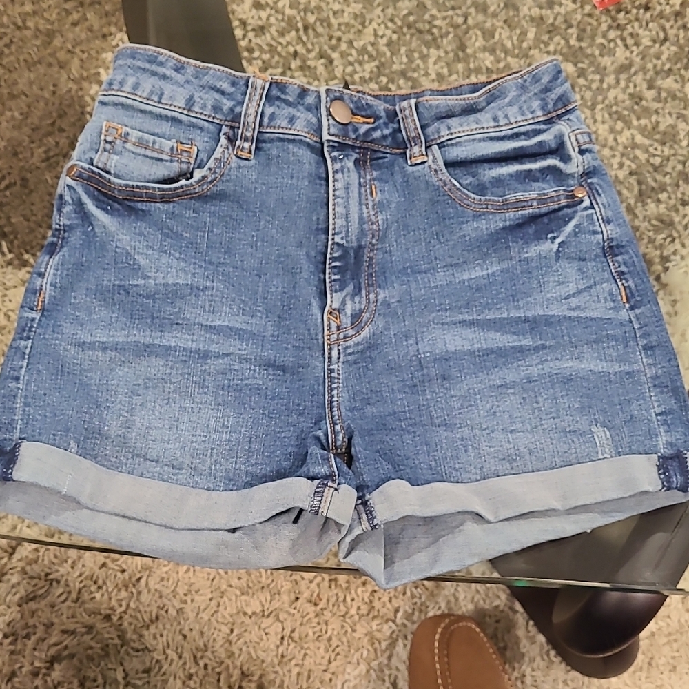 Fashion Nova Kids Denim Blue Shorts
